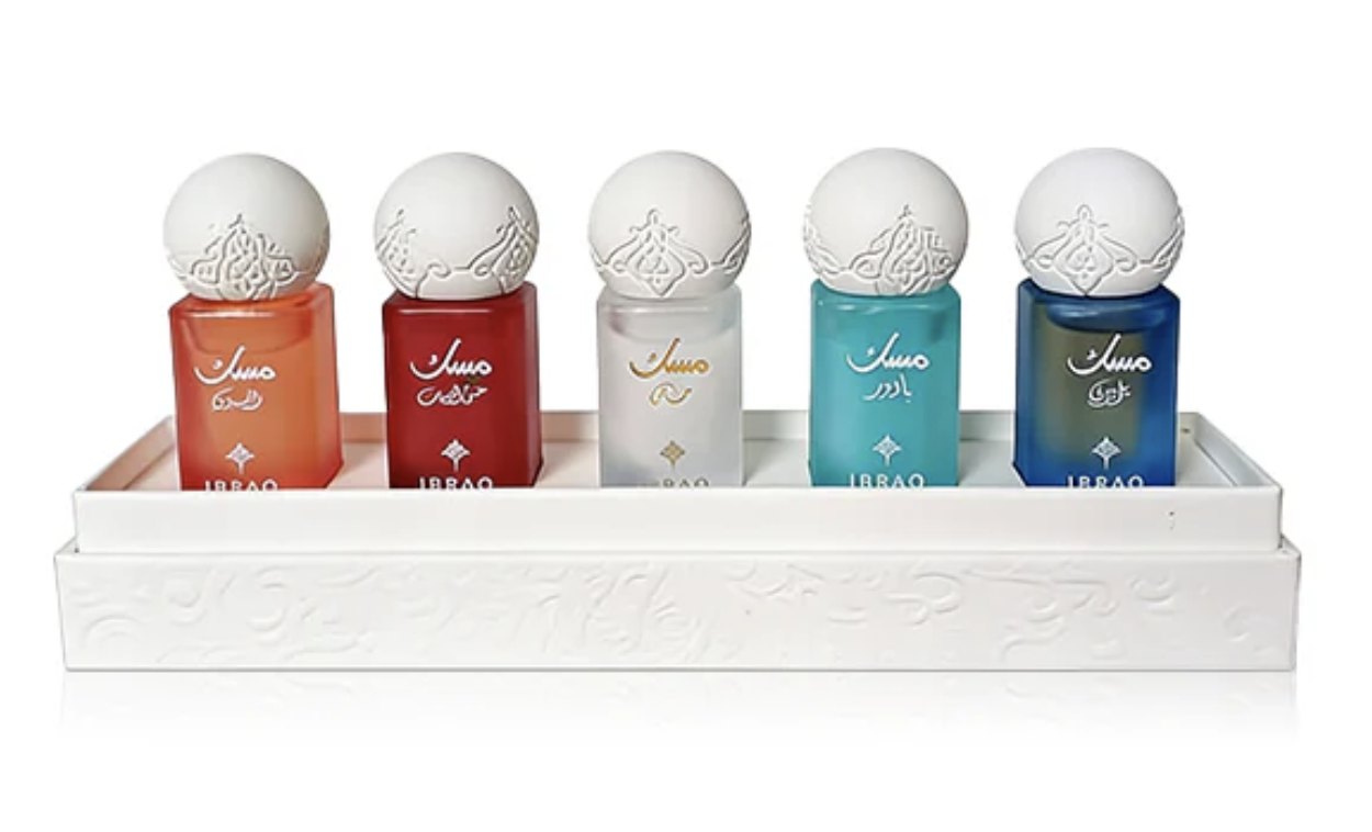 Ibrahim Al Qurashi Mini Musk Oil Set, 5 x 6 ml