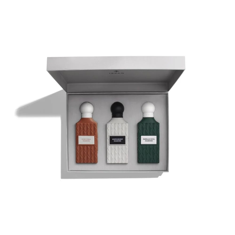 Ibrahim Al Qurashi White Diamond Box, 3 × 75 ml